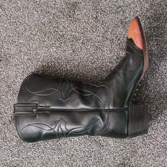 Gorgeous (but damaged) Vintage Womens Cowboy Boots 8B - Picture 3 of 12
